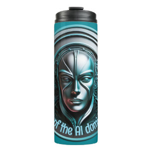Blue Robot Mask - Rise of the AI dominioN Thermal Tumbler