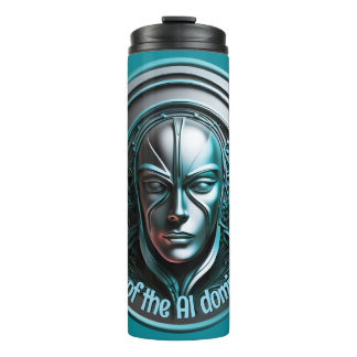 Blue Robot Mask - Rise of the AI dominioN Thermal Tumbler