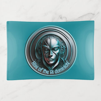 Blue Robot Mask - Rise of the AI dominioN Trinket Tray