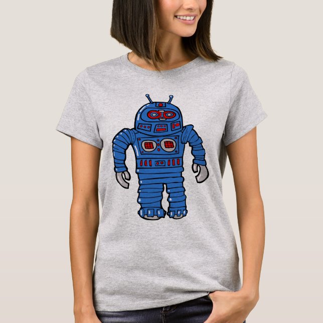 Blue Robot T-Shirt (Front)
