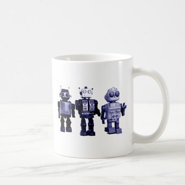 blue robots mug (Right)