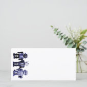 blue robots photo card (Standing Front)