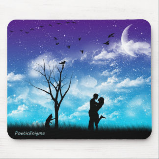 Blue Romance Mouse Pad