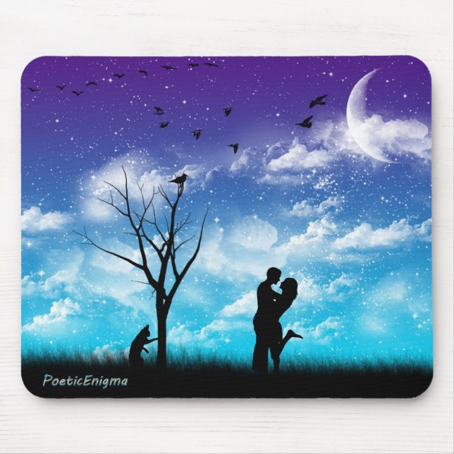 Blue Romance Mouse Pad (Front)