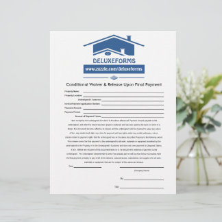 Blue Roof Conditional Waiver Release Final Letterhead