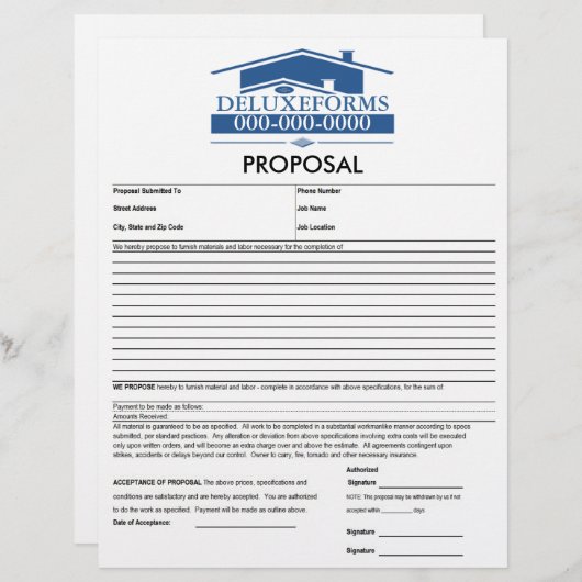 Blue Roof Proposal (Front/Back)