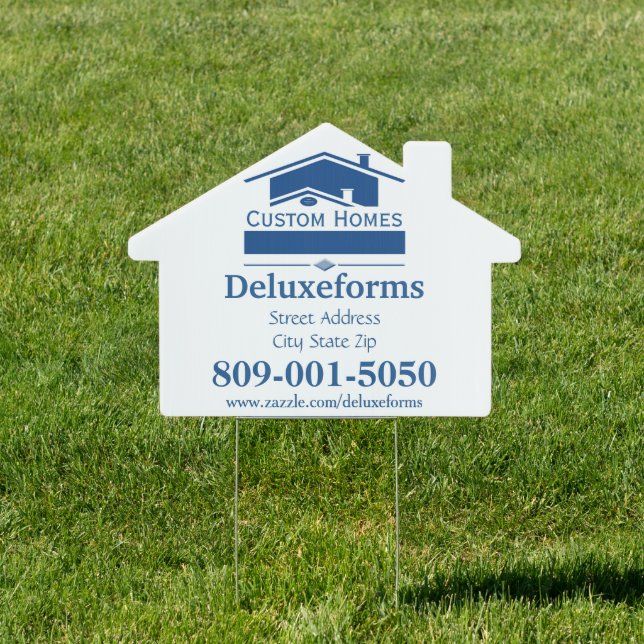 Blue Roof Yard Sign (Insitu)