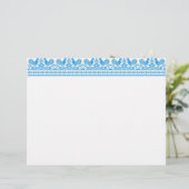 Blue Rooster cross-stitch (Standing Front)