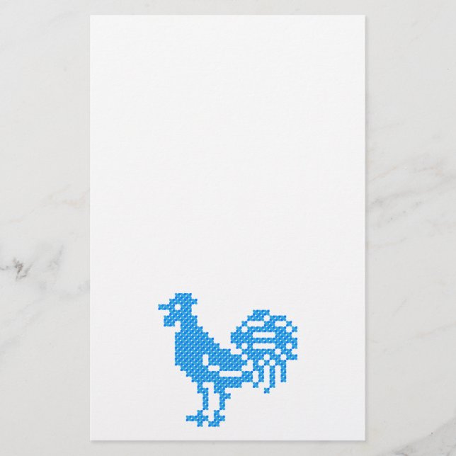 Blue Rooster Stationery (Front)
