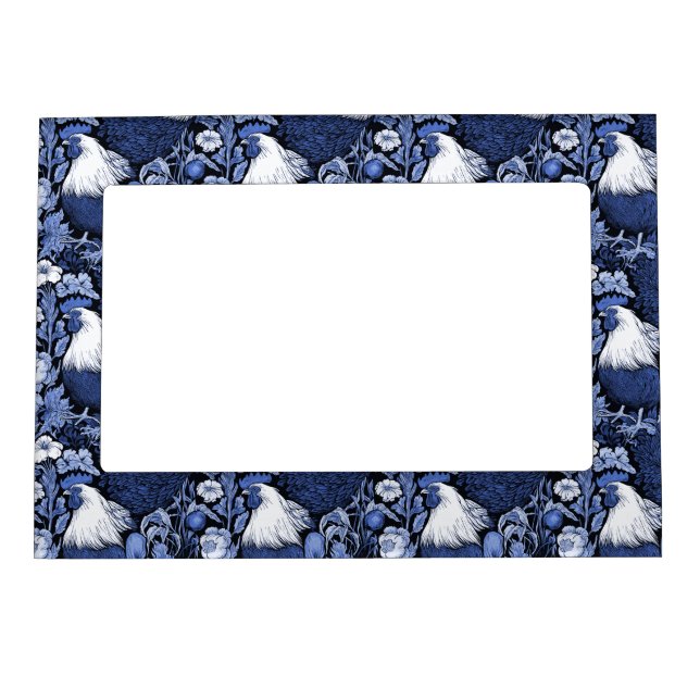 Blue Roosters Vintage Magnetic Frame (Front)