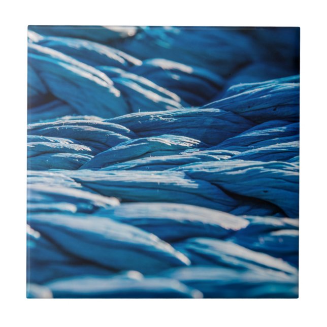 Blue Rope Ceramic Tile (Front)