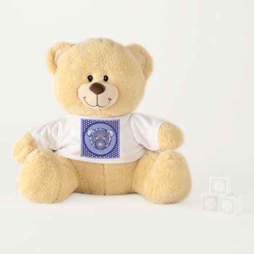Blue Rosace baby Teddy Bear
