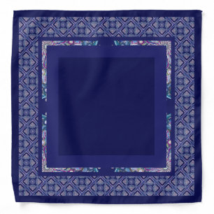 Blue Rosace Bandana