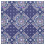 blue rosace fabric