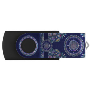 Blue Rosace Flash Drive