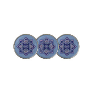 Blue Rosace Golf Ball Marker