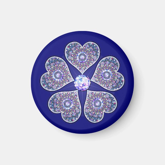 Blue Rosace Magnet (Front)