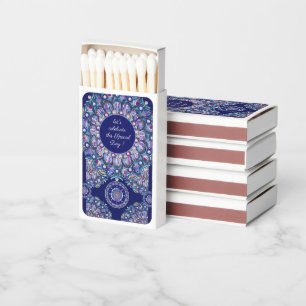 Blue Rosace  Matchboxes