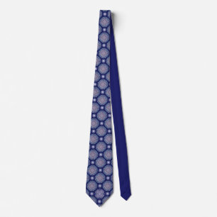 Blue Rosace Neck Tie