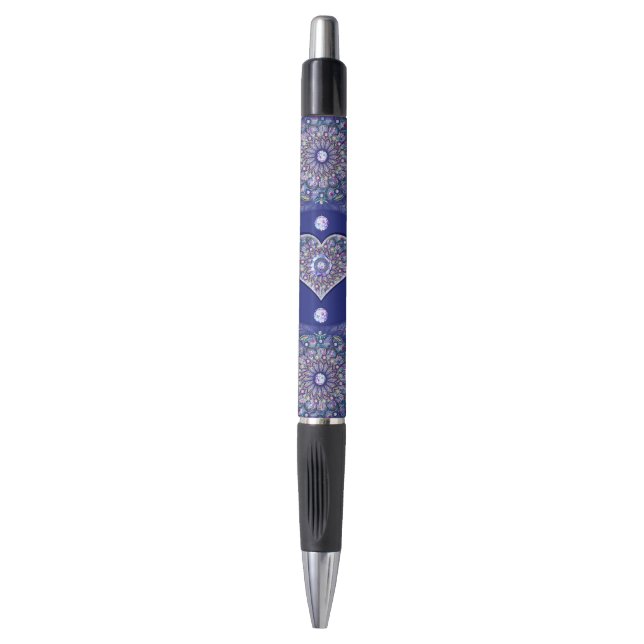 Blue Rosace Pen (Front Vertical)