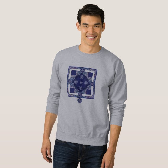 Blue Rosace Sweatshirt (Front Full)