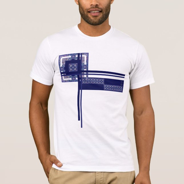 Blue Rosace T-Shirt (Front)