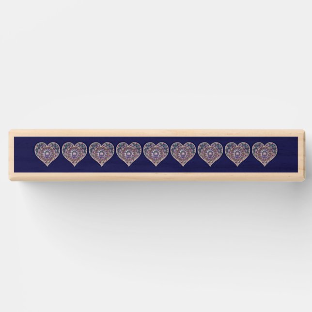 Blue Rosace Topple Tower (Front)