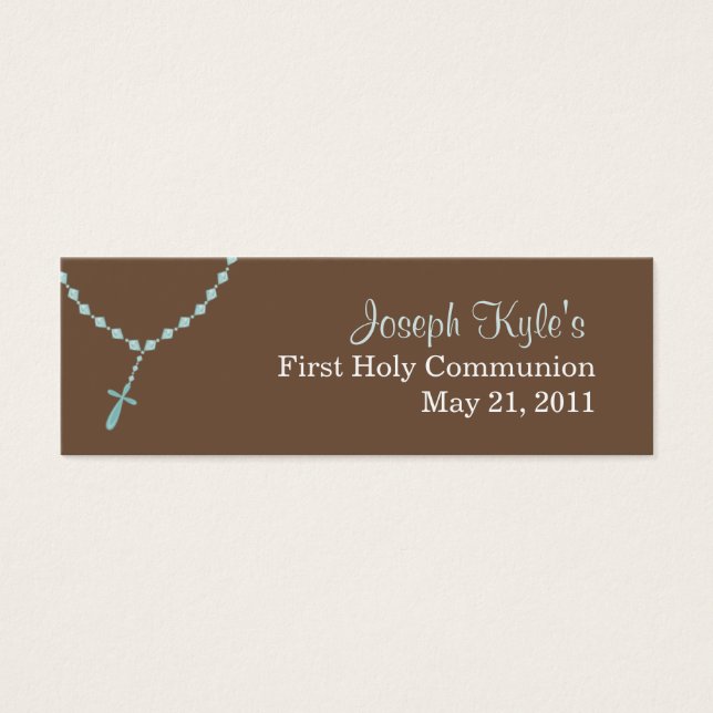 Blue Rosary Small Tag (Front)