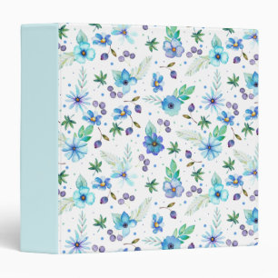 Blue rose 3 ring binder