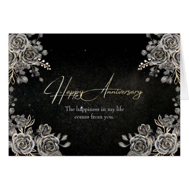 Blue Rose And Beads Cards (Front Horizontal)