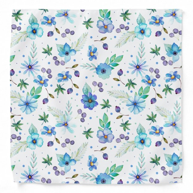 Blue rose bandana (Front)