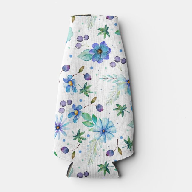 Blue rose bottle cooler (Front)