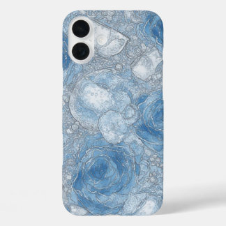 Blue Rose Bubble Brew - IPhone 16 Case