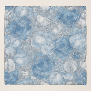 Blue Rose Bubble Brew - Scarf