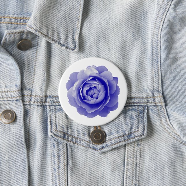 Blue rose button (In Situ)