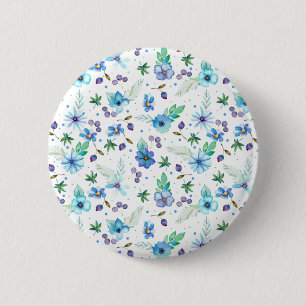 Blue rose button