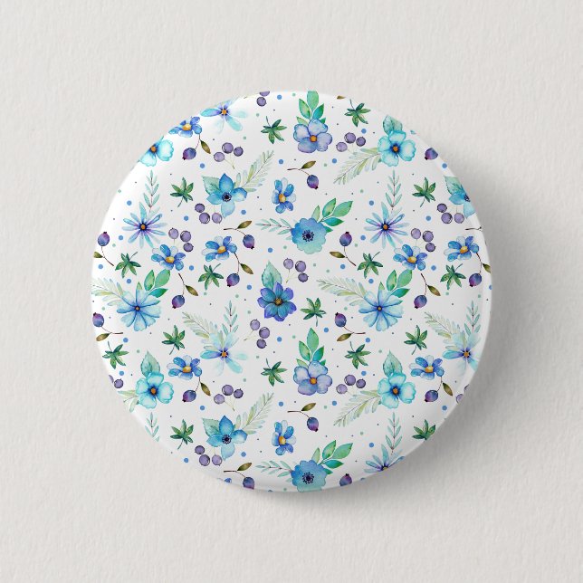 Blue rose button (Front)