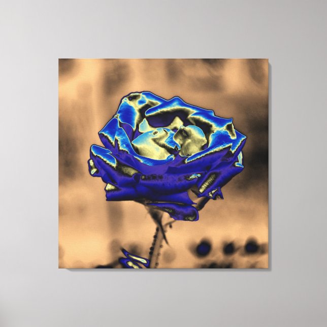 Blue Rose Canvas Print (Front)