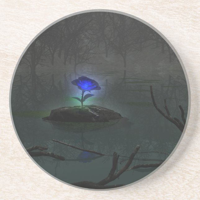 Blue Rose Coaster (Front)