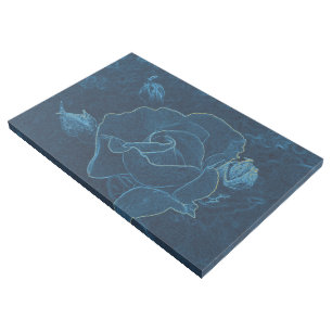 blue rose contour gallery wrap