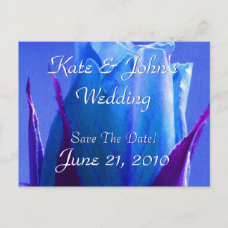 Blue Rose Delight Announcement Postcard