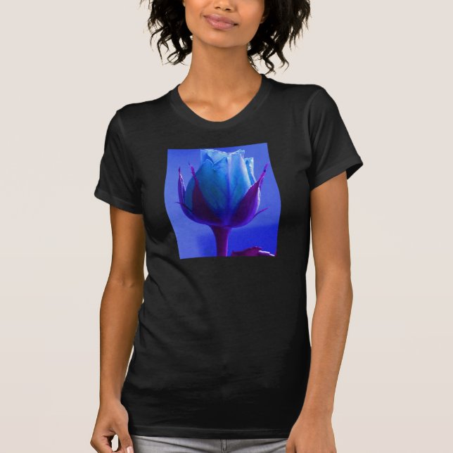 Blue Rose Delight T-Shirt - Customizable (Front)
