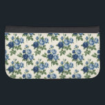 Blue Rose Floral Pattern Galaxy S4 Wallet Case<br><div class="desc">A seamless blue rose floral pattern featuring dark and light blue roses with green leaves.</div>