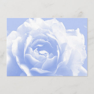 Blue Rose Floral Wedding Invitation
