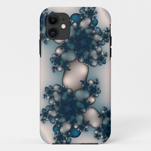blue rose fractal Case-Mate iPhone case (Back)