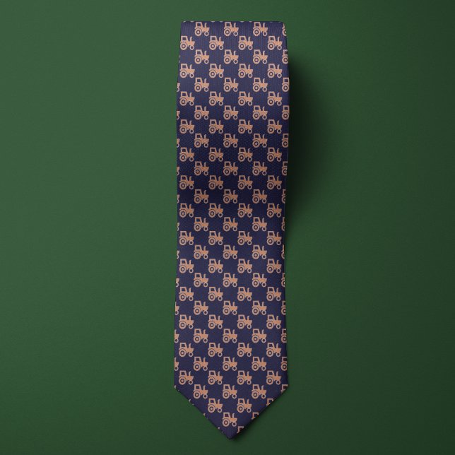 Blue & Rose Gold Farmers Tractor Neck Tie (Creator Uploaded)