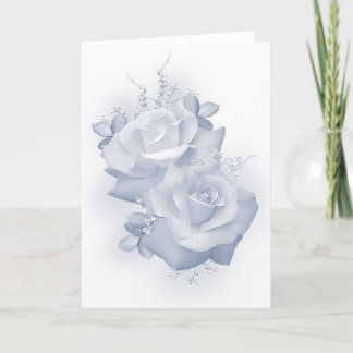 Blue Rose Greeting Card