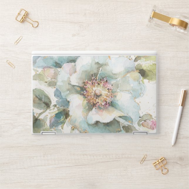Blue Rose HP Laptop Skin (Desk)