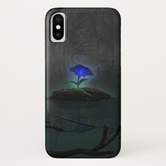 Blue Rose iPhone Case-Mate Case (Back)