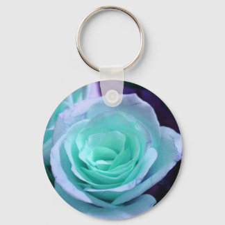 Blue Rose Keychain